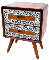 Small chest of drawers, drawer cabinet in retro design