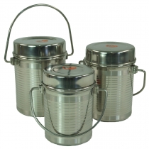 Stainless steel spice box with handle 3èr set