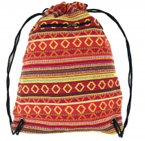Gym bag backpack ethnic backpack - red