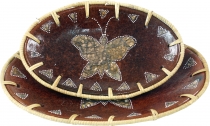 Woven ceramic bowl, plate - design 2