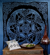 Wall hanging, wall scarf, mandala, bedspread Celtic - Design 23