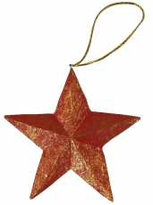 Christmas tree star, tree hanging in 2 colors