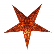 Foldable advent illuminated paper star, poinsettia 40 cm - Menor ..