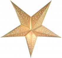 Foldable Advent illuminated paper star, poinsettia 40 cm - Tantal..
