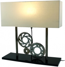 Table lamp/table lamp, upcycling light object from scrap metal - ..