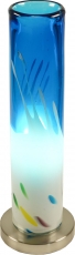 Tischleuchte Kokopelli - Murano blau 