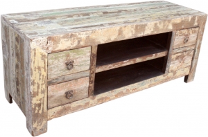 Lowboard, TV table, flat dresser vintage look - model 7 - 56x137x46 cm 