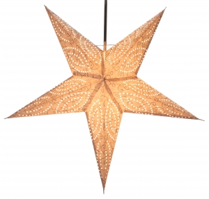 Faltbarer Advents Leucht Papierstern, Weihnachtsstern 60 cm - Demian natur