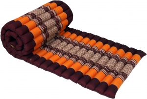 Rollbare Thaimatte mit Kapokfüllung - 4x55x180 cm 
