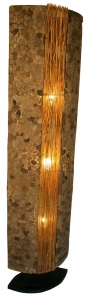 Stehlampe / Stehleuchte, in Bali handgemacht aus Naturmaterial, Lavastein - Modell Lava 150 cm