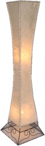 Stehlampe / Stehleuchte, Kokosfaser - Modell Titania - 118x25x25 cm 