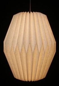 Origami Design Papier Lampenschirm - Modell Portofino - 40x30x30 cm 