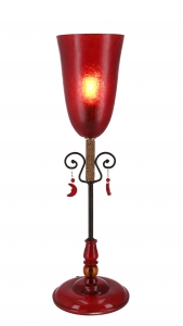 Table lamp Kokopelli - Senorita red - 50x15x15 cm Ø15 cm