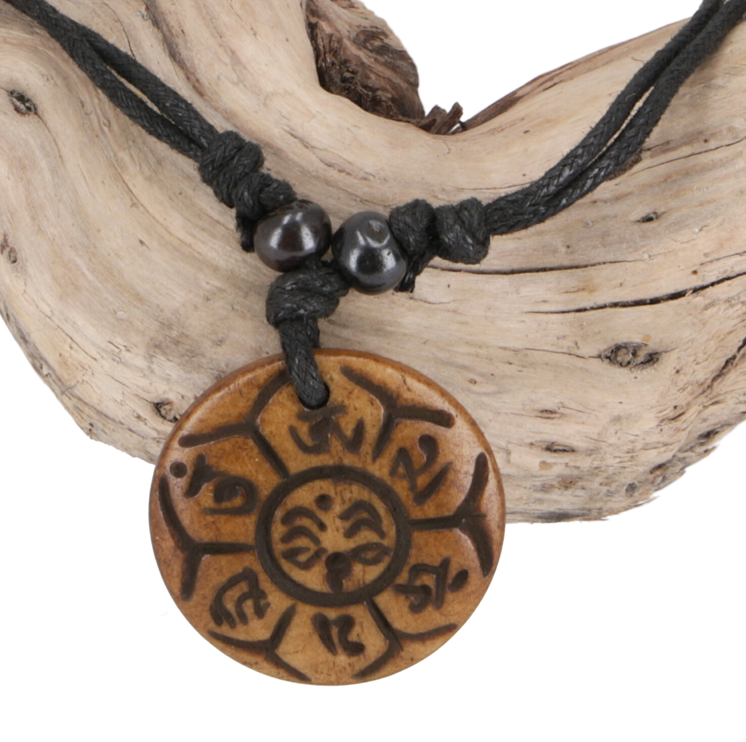 Retro Tibet Yoga Mandala Amulett Lotus Meditation Anhänger Halskette Schmuck CP