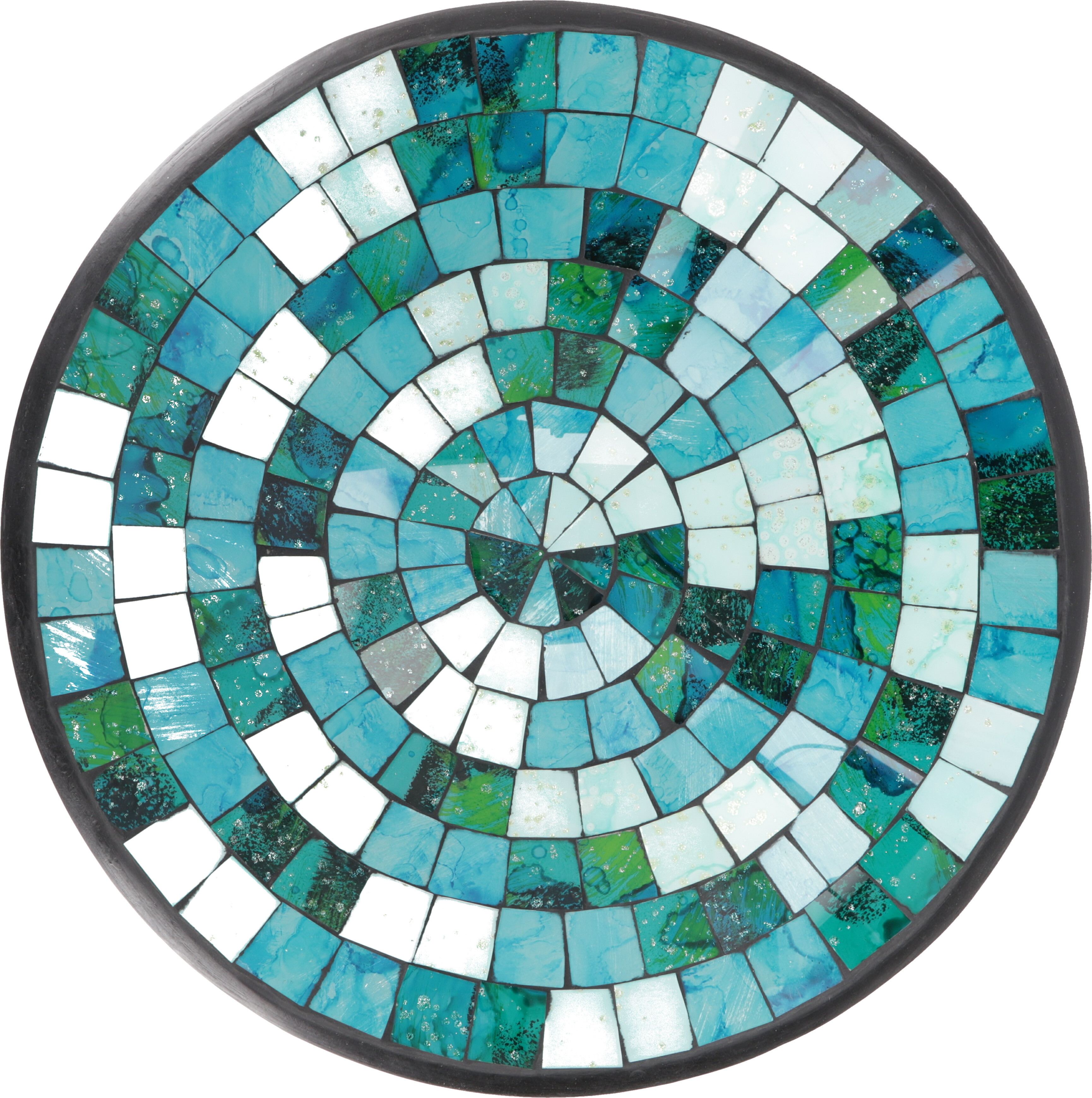 Farben Glas-Mosaik-Schale mit hintermalten Glassteinen Dekoschale 16 cm versch 