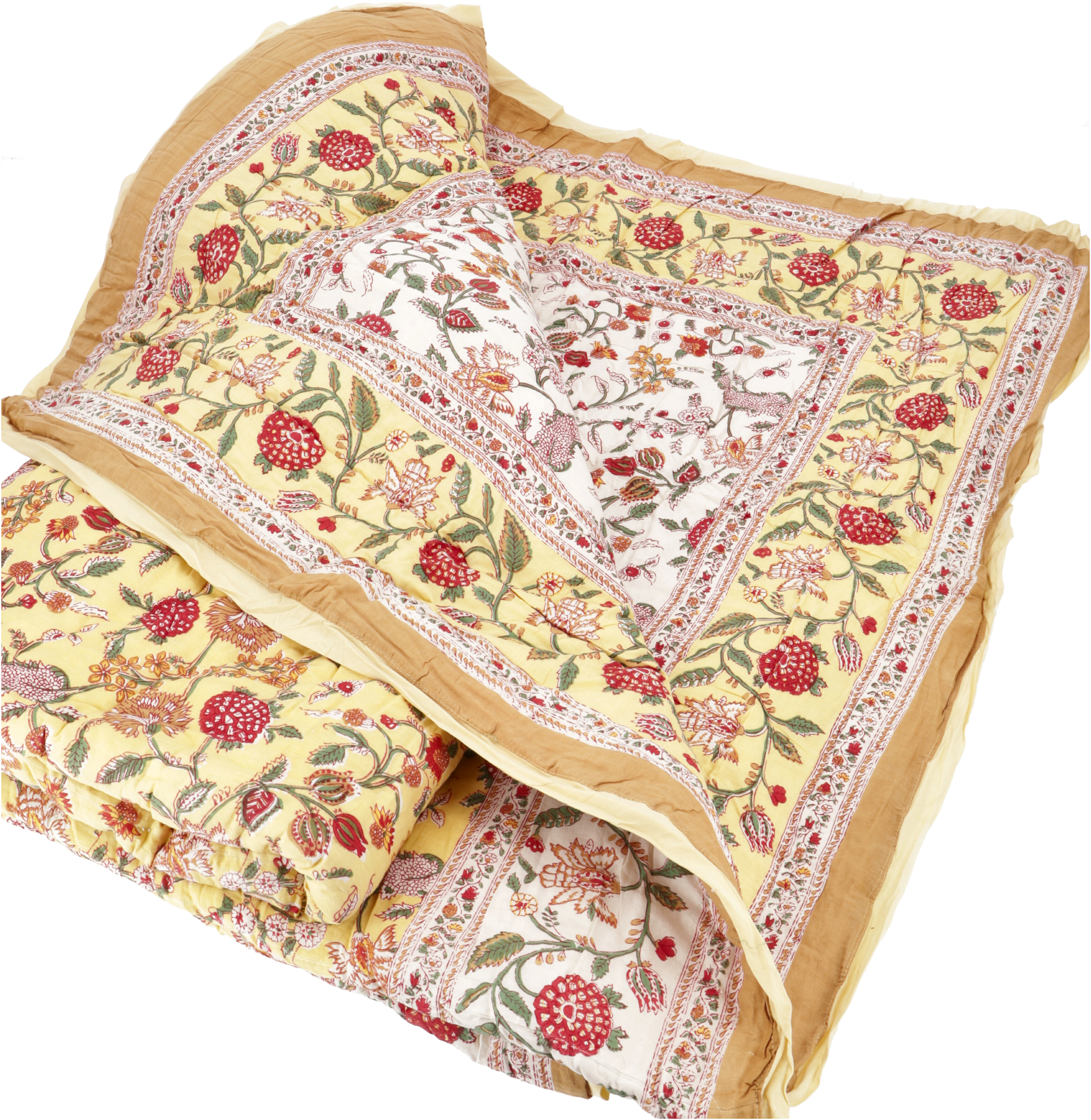 Indischer Quilt, - Tagesdecke Besticktes Bettüberwurf, Tuch, Steppdecke, Bettüberwurf, Tagesdecke 4 Muster