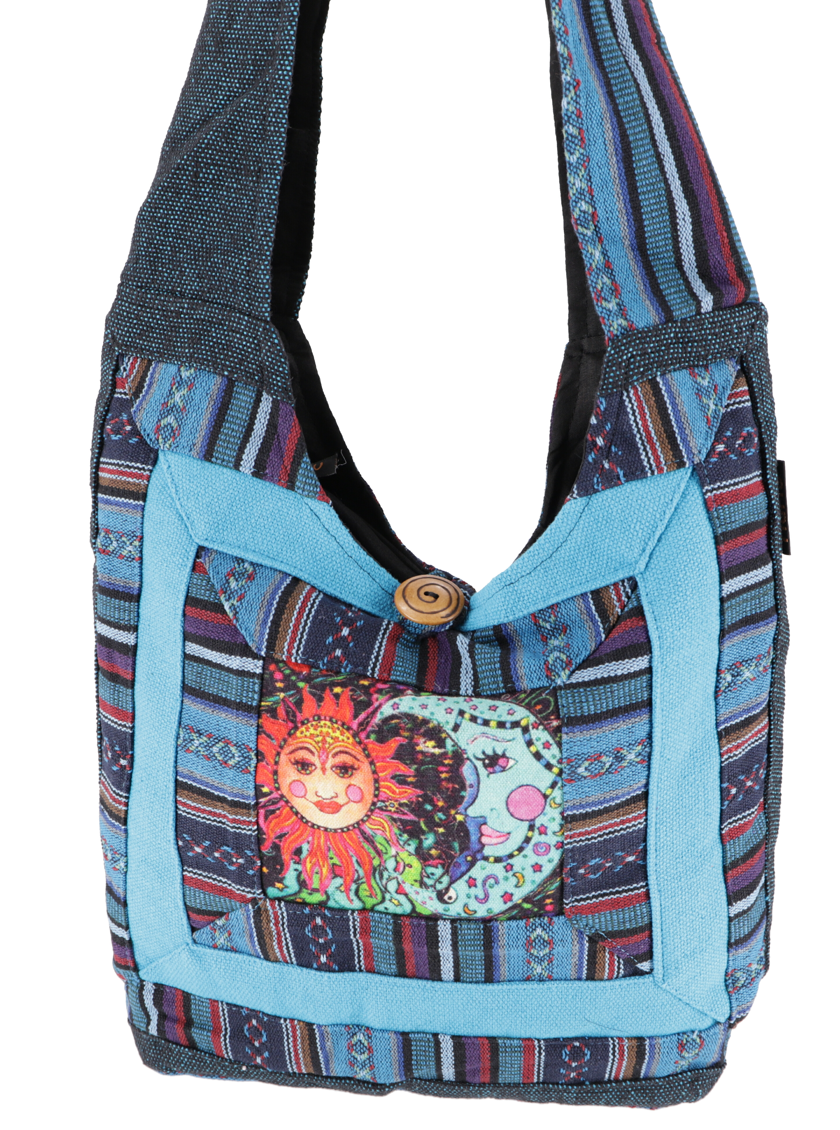 kleine Schultertasche Hippie Handtasche Goa Tasche mit Schulterriemen Damen  Herren