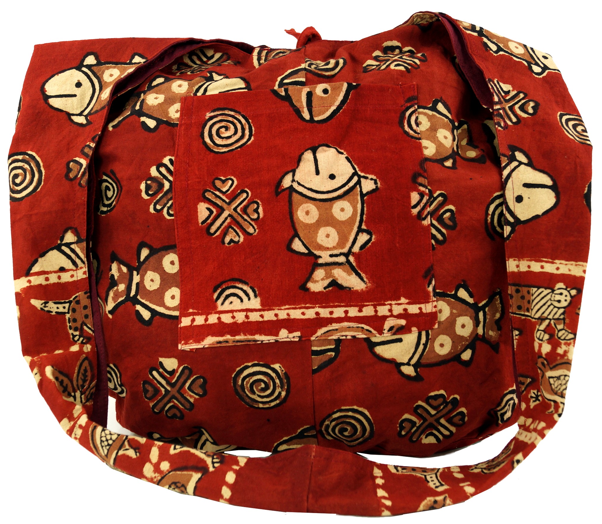 Hill Tribe-Style Cotton Shoulder Bag from Thailand - Earth Love | NOVICA