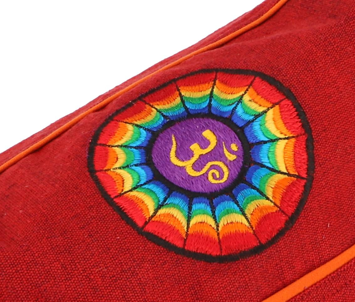 Boho yoga mat bag, batik yoga bag from Nepal - black
