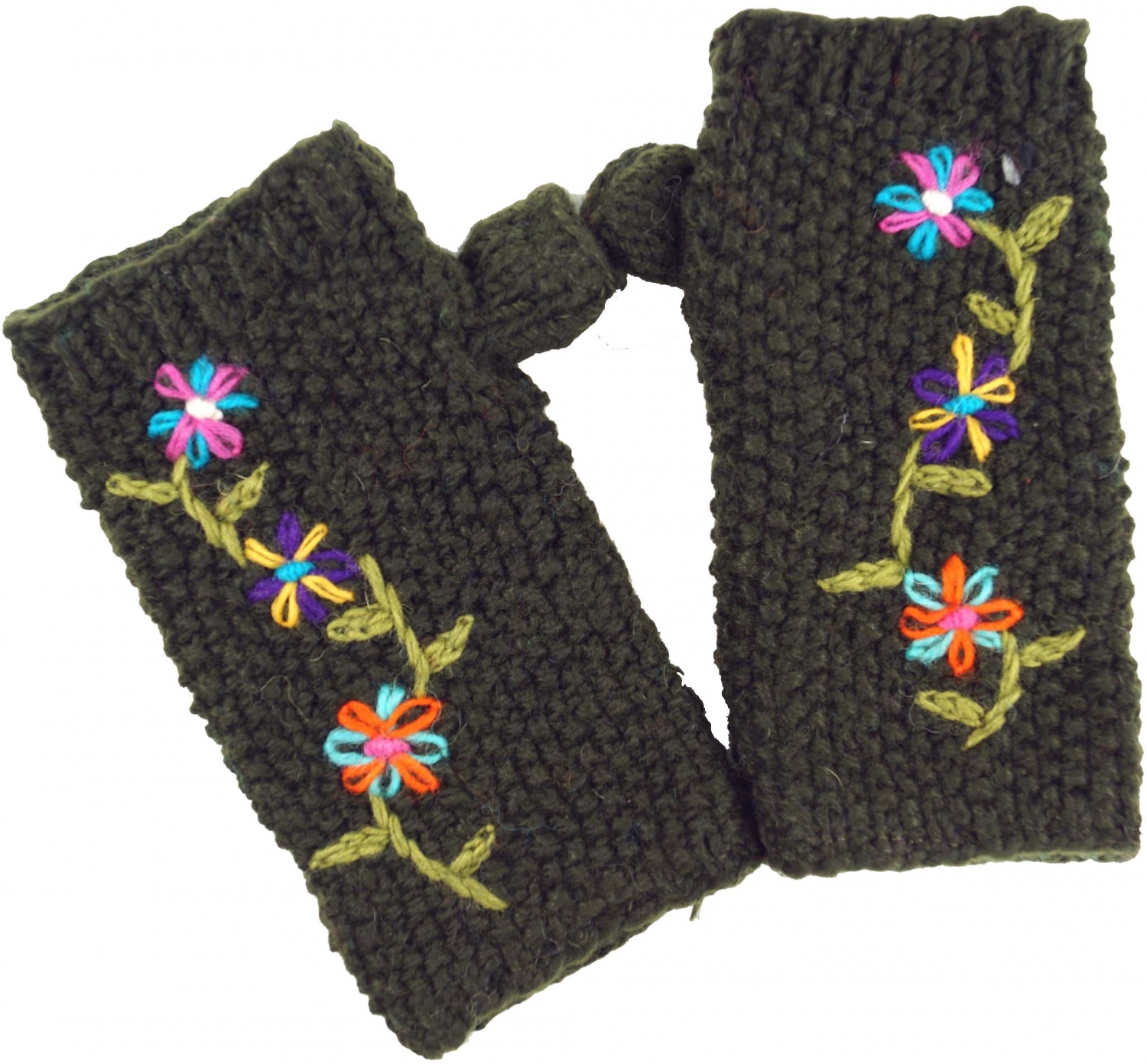 knitted gauntlets