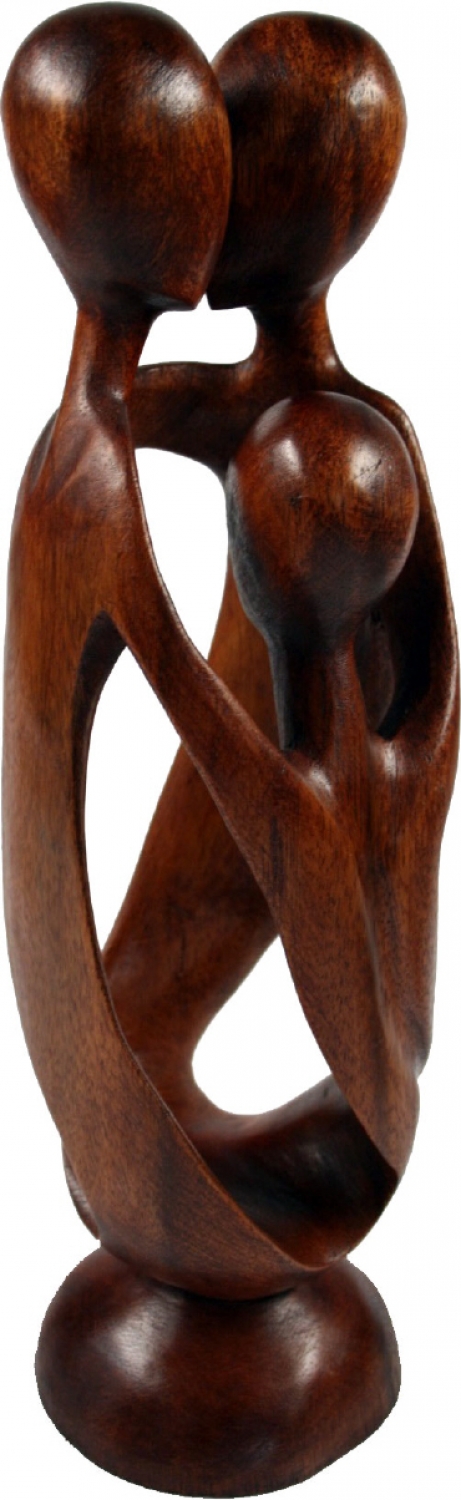 Holzbild Sonne Holzfigur Holzdeko Deko Holz Bild Skulptur Holzfigur Figur 20 cm 
