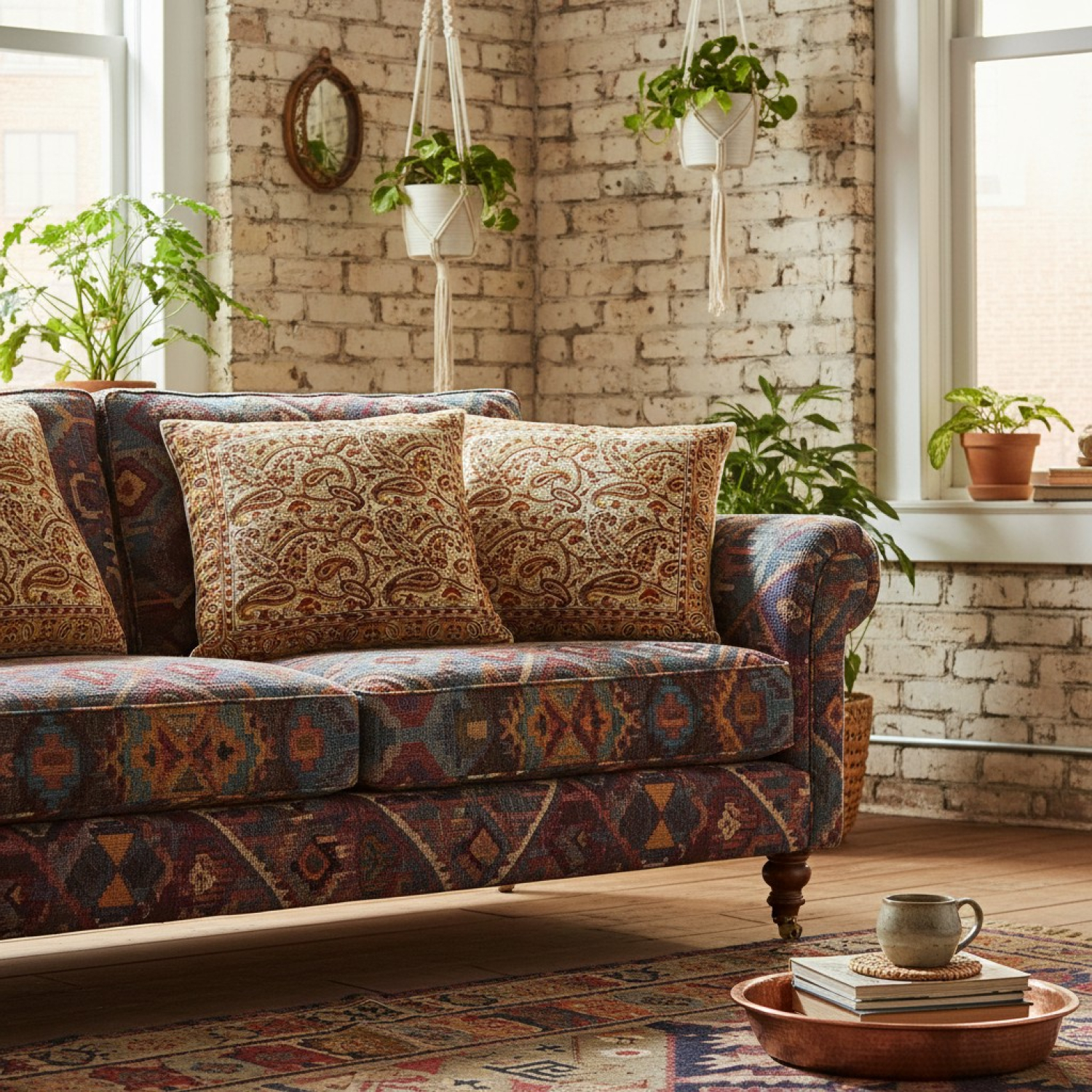 Kissenbezug Blockdruck, Dekokissen Bezug, Kissenh�lle Ethno, traditionelle Herstellung - Muster 33